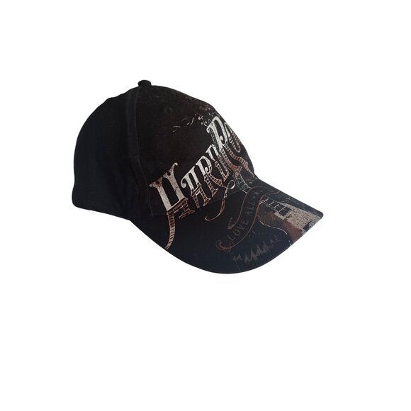 Hard Rock Cafe Black Adjustable Hat With Guitar & Orlando Text Design - Picture 2 of 6